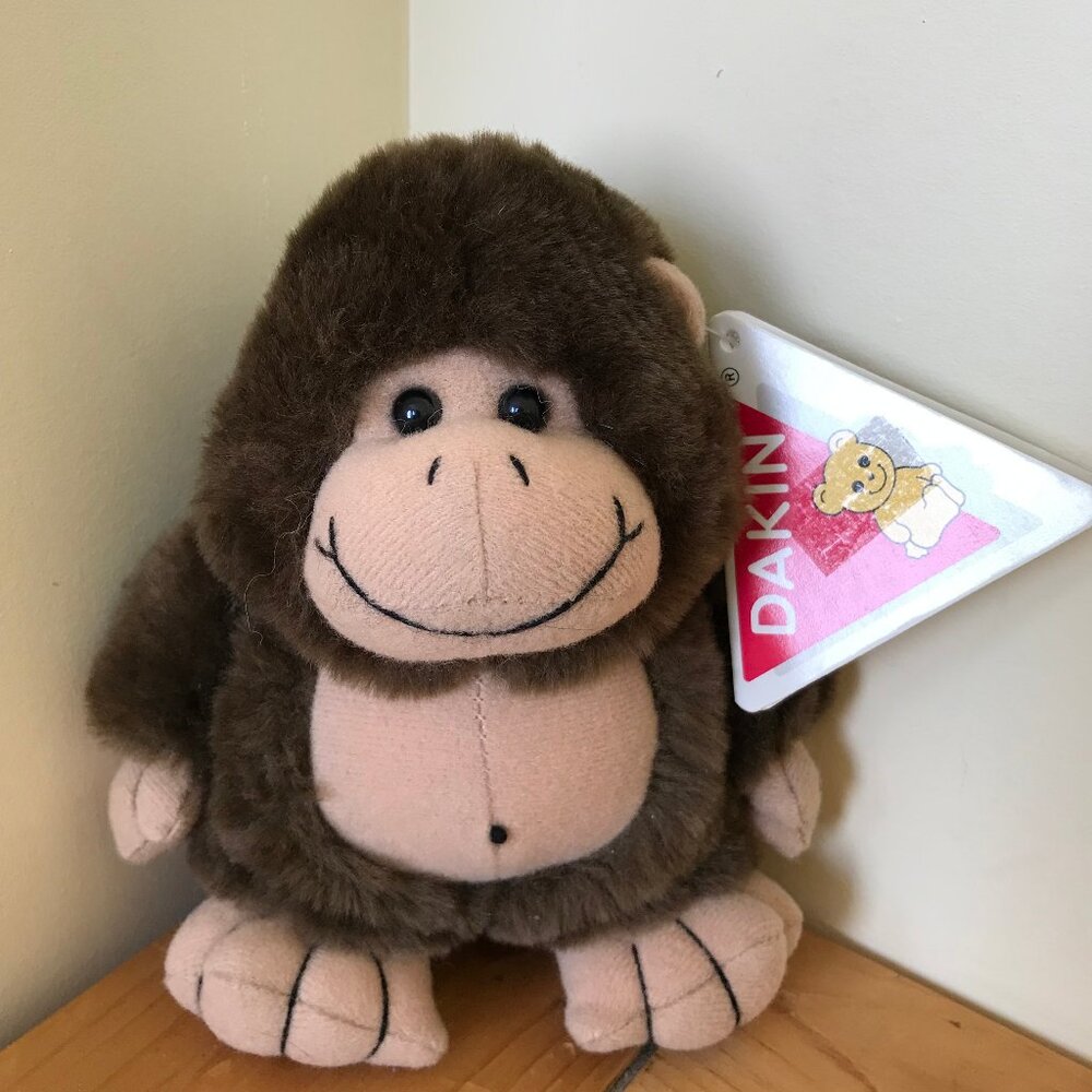 Dakin Plush Brown Monkey Gorilla Zoo Noise Stuffed Toy NWT Sound Box NOT WORKING